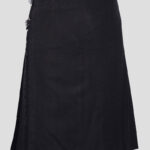 Buy Clan Plain Black Tartan kilt