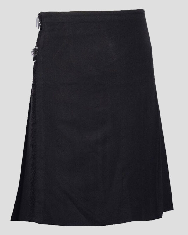 Buy Clan Plain Black Tartan kilt