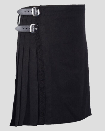 Black Tartan Kilt right