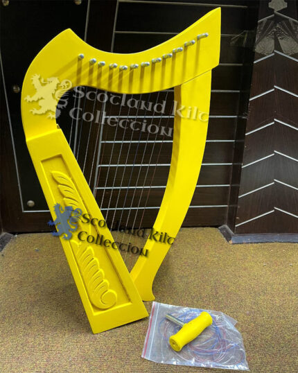 12 String Yellow Lyre Harp