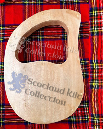 15 Strings Red Dragon Lyre Harp back side