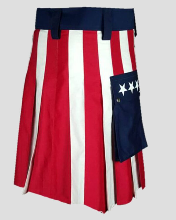 American Flag Kilt - Usa kilt back side
