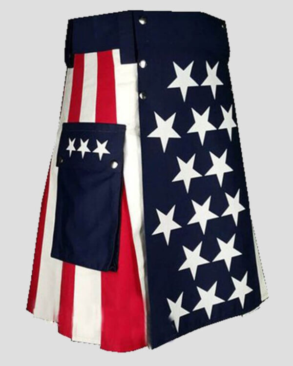 American Flag Kilt - Usa kilt right side