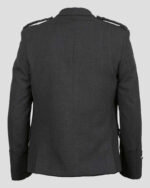 Argyle Blazer Wool Jacket with Vest back side