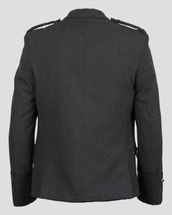 Argyle Blazer Wool Jacket with Vest