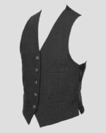 Argyle Blazer Wool Jacket with Vest - vest