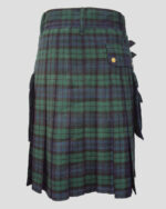 Black Watch Tartan Utility Kilt Back side