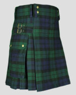 Scottish Black Watch Tartan Utility Kilt - Image 3