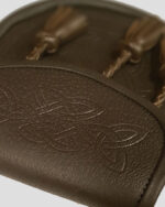 Brown Celtic Knot Embossed Leather Sporran zoom