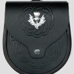 Celtic Pattern Leather Sporran