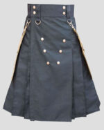 Detachable Pockets Kilt front side - modern Detachable Pockets utility kilts
