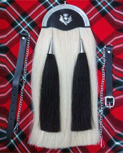 Highland Patent Leather Horse Hair Sporran