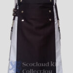 Hybrid Kilt Black and Grey - Buy Online Hybird kilts for Men's