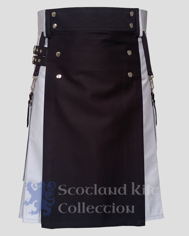 Hybrid Kilt Black and Grey - Buy Online Hybird kilts for Men's