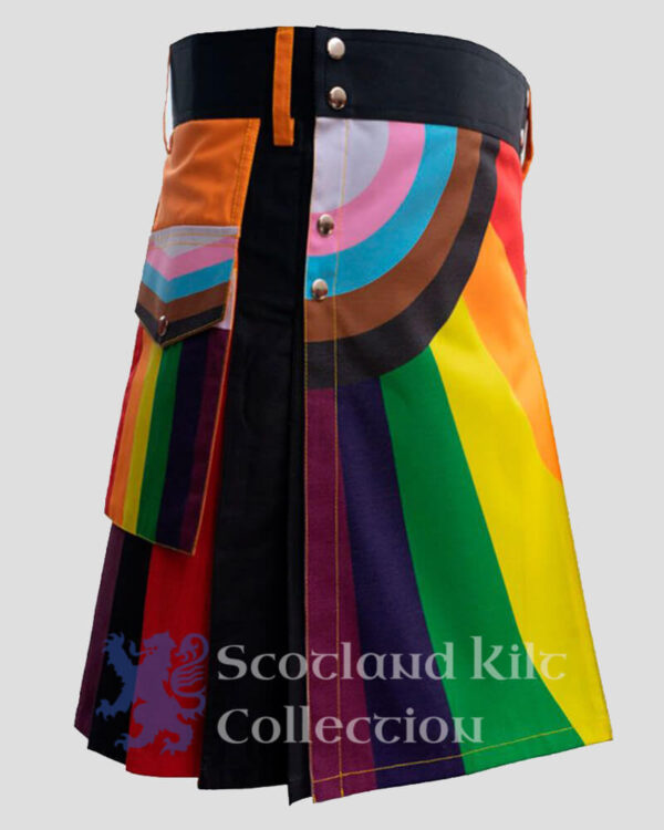 LGBTQ Pride Kilt - Rainbow Kilt for Gay right