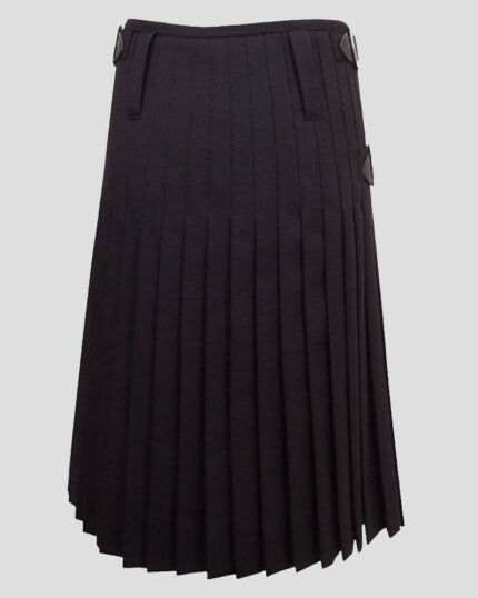 Leather Apron Wool Kilt back side