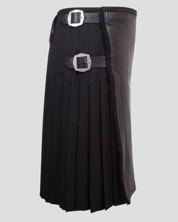 Leather Apron Wool Kilt right side