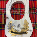 New 10 String White Lyre Harp