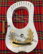 New 10 String White Lyre Harp