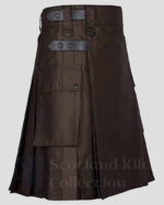 New Deluxe Modern Utility Leather Straps Kilt