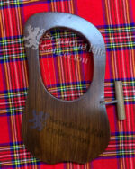 New Flower Design 10 string Lyre Harp back side - Lyre harps for sale