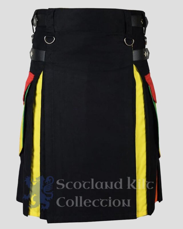 Gentry Choice Men's Hybrid Utility Kilt – Traditional Scottish Rainbow Highlander Outfit (KHM450)