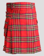 Royal Stewart Utility Tartan Kilt front - Tartan Utility kilts