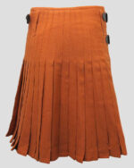 Saffron Tartan Kilt back side