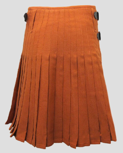 Saffron Tartan Kilt back side