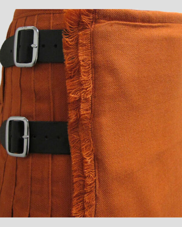 Saffron Tartan Kilt leather strap