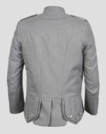 Sheriffmuir Grey Wool Pride Jacket back side
