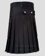 Mens Black kilt - Image 2