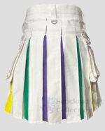 White Rainbow Kilt Back side