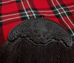 White Tassels Black Horse Hair Sporran zoom