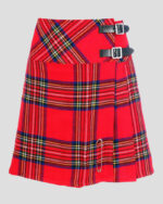Women Royal Stewart Tartan Kilt/Skirt Font side - Tartan Kilt & Skirt for Women's