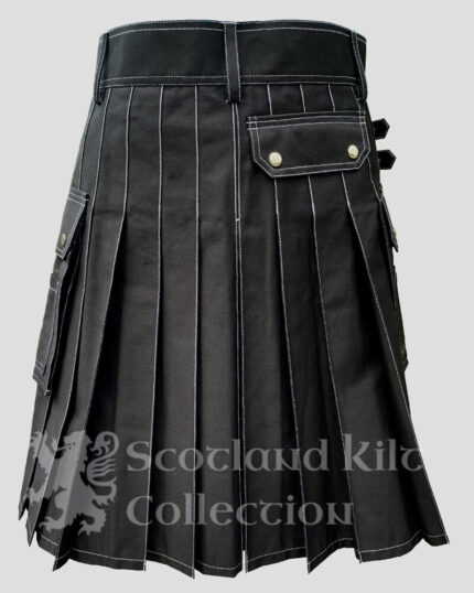 Black Utility Kilt - Best Cotton Utility Kilt