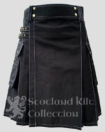 Black Utility Kilt - Best Cotton Utility Kilt