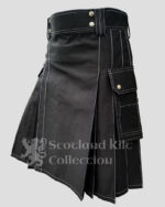Black Utility Kilt - Best Cotton Utility Kilt