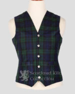 Black Watch Tartan Vest front