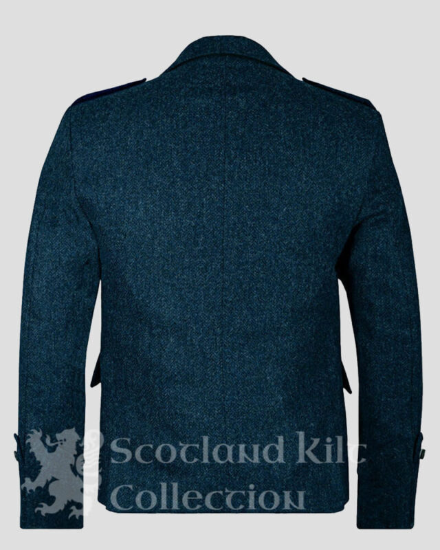 Blue Tweed Argyle Jacket - Scotland Kilt Collection