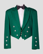 Green Prince Charlie Kilt Jacket With Vest