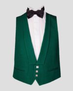 Green Prince Charlie Kilt Jacket With Vests
