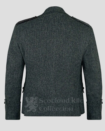 Grey Highland Men’s Tweed Argyle Kilt Jacket