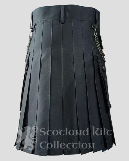 Grey Utility Kilt back side