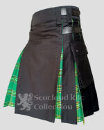 Hybrid Black Irish Kilt left side