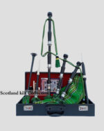 Irish National Tartan Natural Finish Bagpipe Set