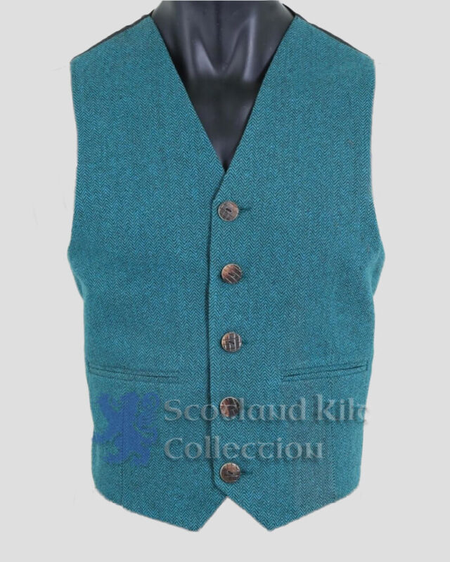 Lovet blue Tweed Argyle Jacket - Scotland Kilt Collection