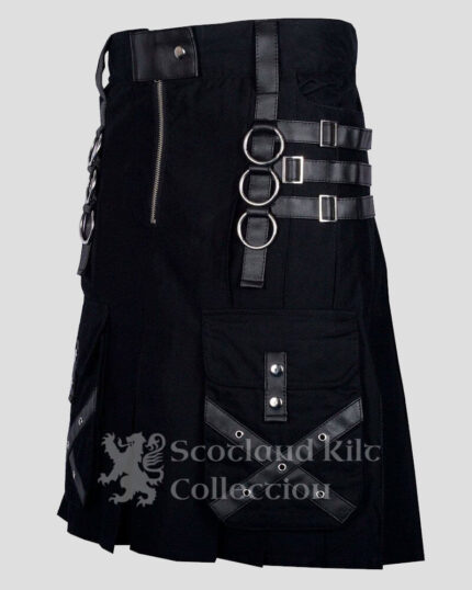 MODERN GOTHIC FASHION KILT FOR MEN right