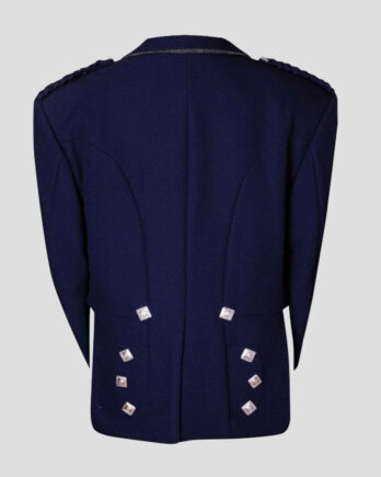 Navy Blue Prince Charlie Jacket With Vest