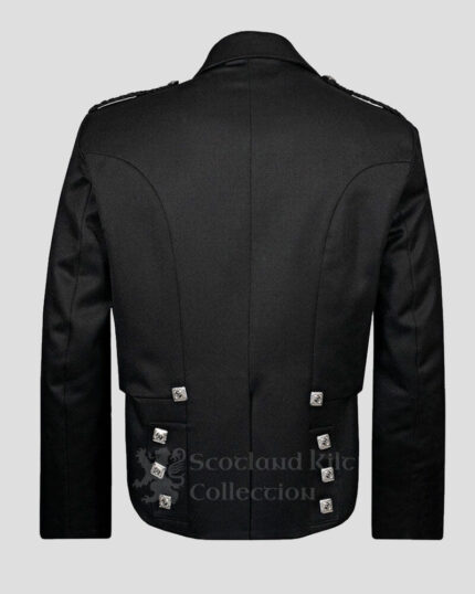 Prince Charlie Jacket & Vest Black back side